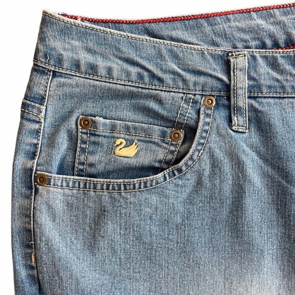 Slimming Look Boot Cut Stretch Jeans Gloria Vanderbilt Plus Size 18W Light Wash - Picture 9 of 16